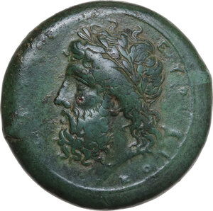 obverse: Syracuse.  Timoleon and the Third Democracy (344-317 BC).. AE 27.5 mm