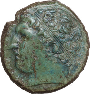 obverse: Syracuse.  Agathokles  (317-289 BC).. AE Litra, c. 308-307 BC