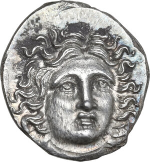 obverse: Kings of Macedon.  Perseus (179-168 BC).. AR Drachm, Third Macedonian War issue. Uncertain mint in Thessaly, Hermias, magistrate