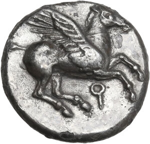obverse: Corinthia, Corinth. AR Stater, c. 405-345 BC