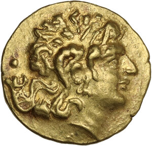 obverse: Kings of Pontos.  Mithradates VI Eupator (120-63 BC.).. AV Stater, Tomis mint. Struck c. 88-86 BC. First Mithradatic War issue