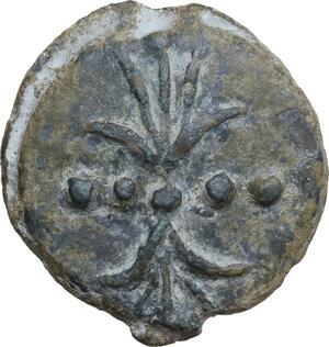 obverse: Dioscuri/Mercury series.. AE Cast Triens, c. 280-276 BC
