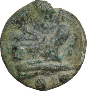 reverse: Janus/prow to right libral series.. AE Cast Sextans, 225-217 BC