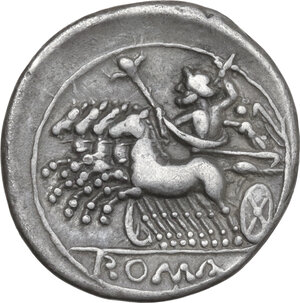 reverse: Anonymous. AR Half-quadrigatus (Drachm), uncertain Sicilian mint, 218 BC