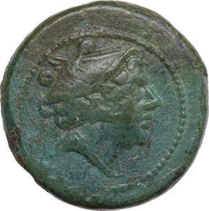 obverse: Anonymous post-semilibral series.. AE Sextans, 215 BC