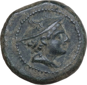 obverse: First heavy L series.. AE Semuncia, c. 215 BC