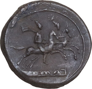 reverse: L first series.. AR Quinarius, Casta Valeriana, 214 BC