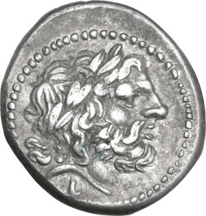 obverse: LT second series. AR Victoriatus, Luceria 213 BC