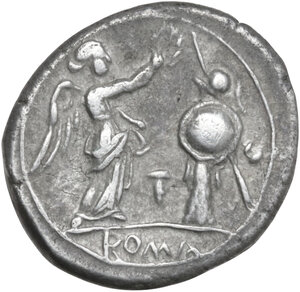 reverse: LT second series. AR Victoriatus, Luceria 213 BC