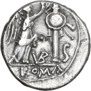 reverse: VB series. AR Half-Victoriatus, uncertain Samnite mint (Beneventum ?), 212 BC