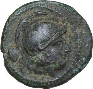obverse: L Sextantal and lighter series.. AE Uncia, Luceria mint, from 211 BC