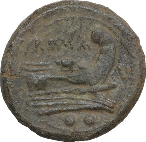 reverse: V series.. AE Sextans, uncertain mint in South East Italy, c. 211-210 BC