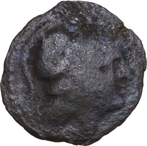 obverse: MA series.. AE Triens, c. 210 BC. Sardinia