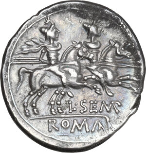 reverse: L. Sempronius Pitio. AR Denarius, 148 BC