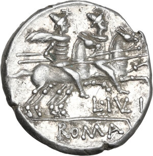 reverse: L. Iulius.. AR Denarius, 141 BC