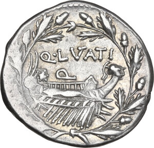 reverse: Q. Lutatius Cerco. AR Denarius, 109 or 108 BC