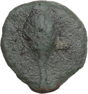 reverse: Samnium, Southern Latium and Northern Campania, Meles. AE Cast Semuncia,  Time of Hannibal c. 216-210 BC