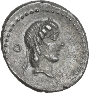 obverse: L. Piso Frugi.. AR Quinarius, 90 BC