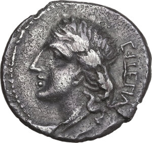 obverse: The Bellum Sociale, 90-88 BC.. AR Denarius, Bovianum(?) mint, struck 89 BC