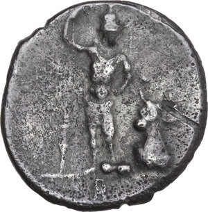 reverse: The Bellum Sociale, 90-88 BC.. AR Denarius, Bovianum(?) mint, struck 89 BC