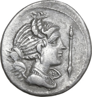 obverse: C. Valerius Flaccus. . AR Denarius, 82 BC