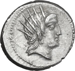 obverse: L. Lucretius Trio.. AR Denarius, 76 BC
