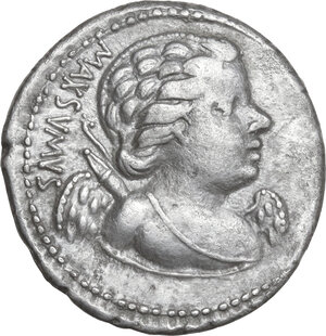 obverse: Cn. Egnatius Cn. f. Cn. n. Maxsumus.. AR Denarius, 75 BC