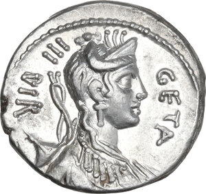 obverse: C. Hosidius C.f. Geta.. AR Denarius, 68 BC