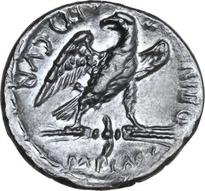 reverse: M. Plaetorius M. f. Cestianus. AR Denarius, 67 BC