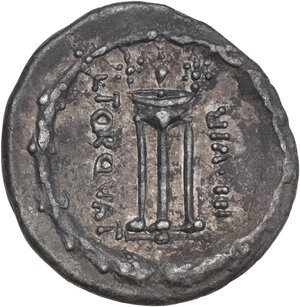 reverse: L. Manlius Torquatus. AR Denarius, 65 BC