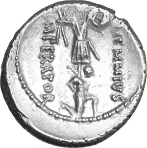 reverse: C. Memmius. AR Denarius, Rome mint, 56 BC