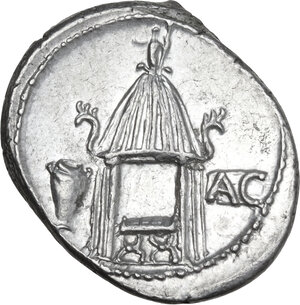 reverse: Q. Cassius Longinus. AR Denarius, 55 BC
