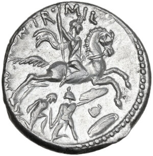 reverse: P. Fonteius Capito. AR Denarius, 55 BC