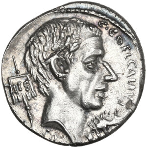 obverse: C. Coelius Caldus.. AR Denarius, 51 BC