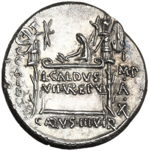 reverse: C. Coelius Caldus.. AR Denarius, 51 BC