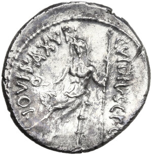 reverse: C. Vibius C. f. C. n. Pansa Caetronianus . AR Denarius, 48 BC
