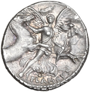 reverse: L. Plautius Plancus. AR Denarius, Rome mint, 47 BC