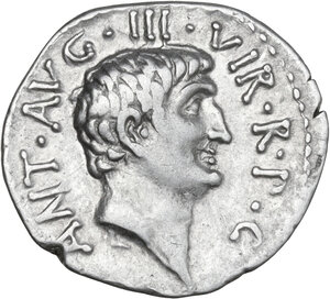 obverse: Marcus Antonius. AR Denarius, 38 BC, Syrian mint
