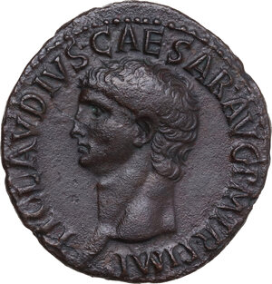 obverse: Claudius (41-54).. AE As, Rome mint, 41-50 AD