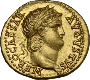 obverse: Nero (54-68).. AV Aureus, Rome mint, 65-66 AD