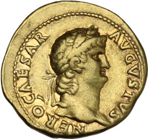 obverse: Nero (54-68).. AV Aureus, 65-66 AD
