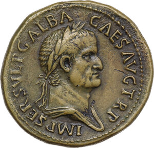 obverse: Galba (68-69).. AE Sestertius, July 68 to January 69 AD