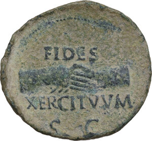 reverse: Vitellius (69 AD).. AE As, Spanish mint (Tarraco?)