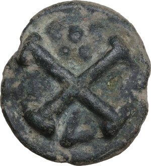 reverse: Northern Apulia, Luceria. Heavy Series AE Cast Quincunx, 225-217 BC