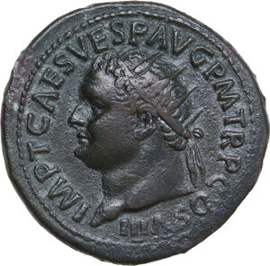 obverse: Titus (79-81).. AE Dupondius, 80-81 AD