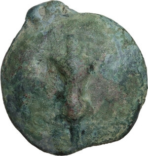 obverse: Northern Apulia, Luceria.  Heavy series.. AE Cast Quatrunx, c. 225-217 BC