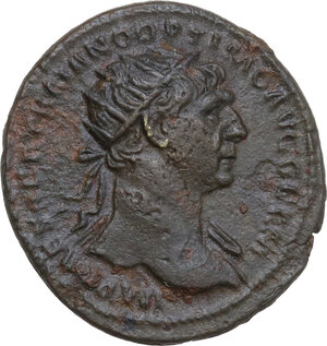 obverse: Trajan (98-117).. AE Semis, 114-117 AD