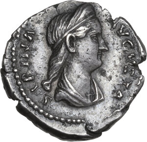 obverse: Sabina, wife of Hadrian (died 137 AD).. AR Denarius, 133-135