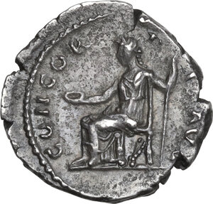 reverse: Sabina, wife of Hadrian (died 137 AD).. AR Denarius, 133-135