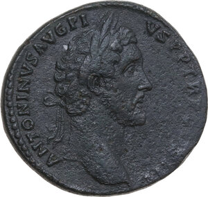 obverse: Antoninus Pius (138-161). AE Sestertius, Rome mint, 143-144 AD